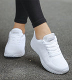 Evelyn Women's White Sneakers | Breathable Fabric, Lightweight Comfort 8