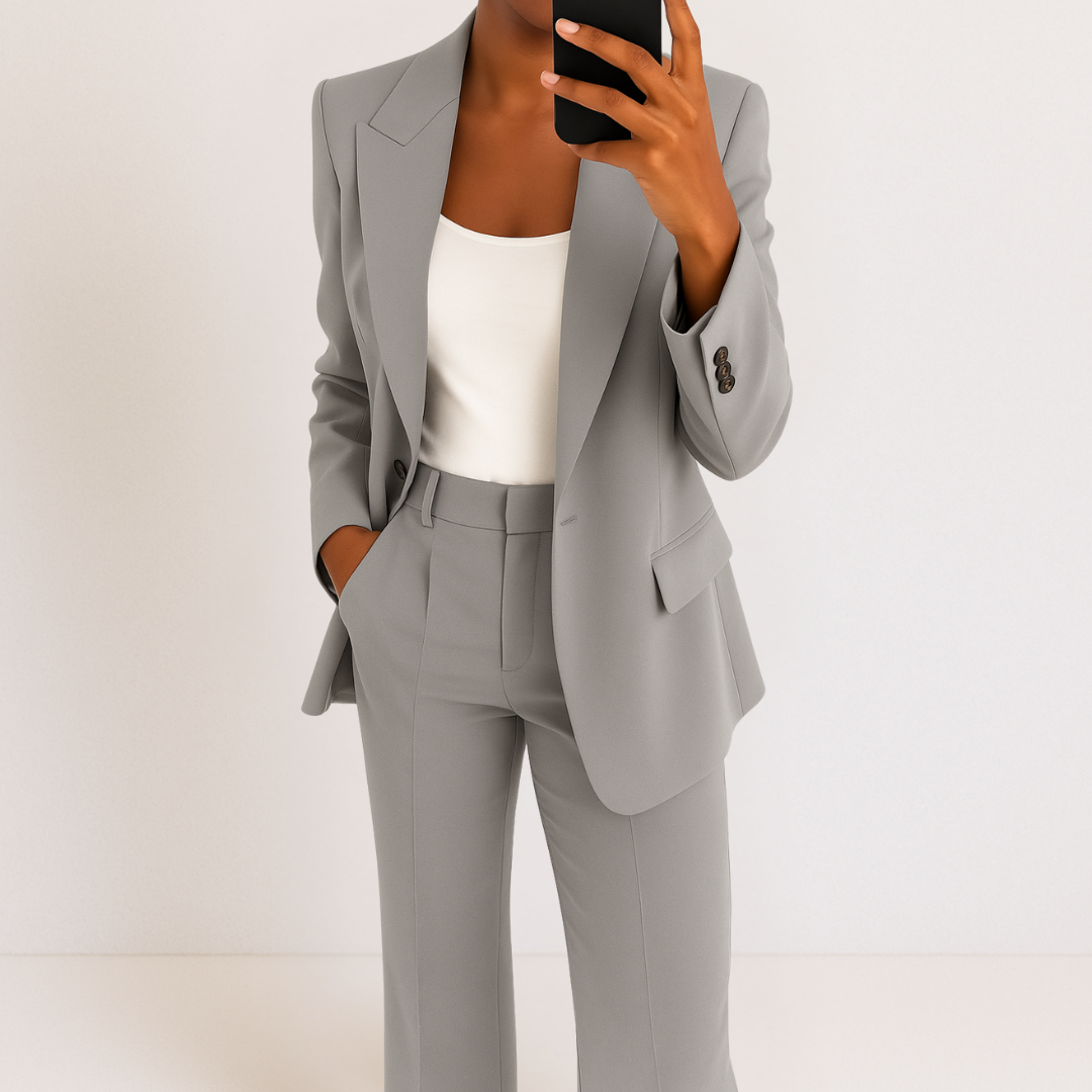 Mia Women's Suit | Elegant Two-Piece Pant Suit, Comfortable Fit 2