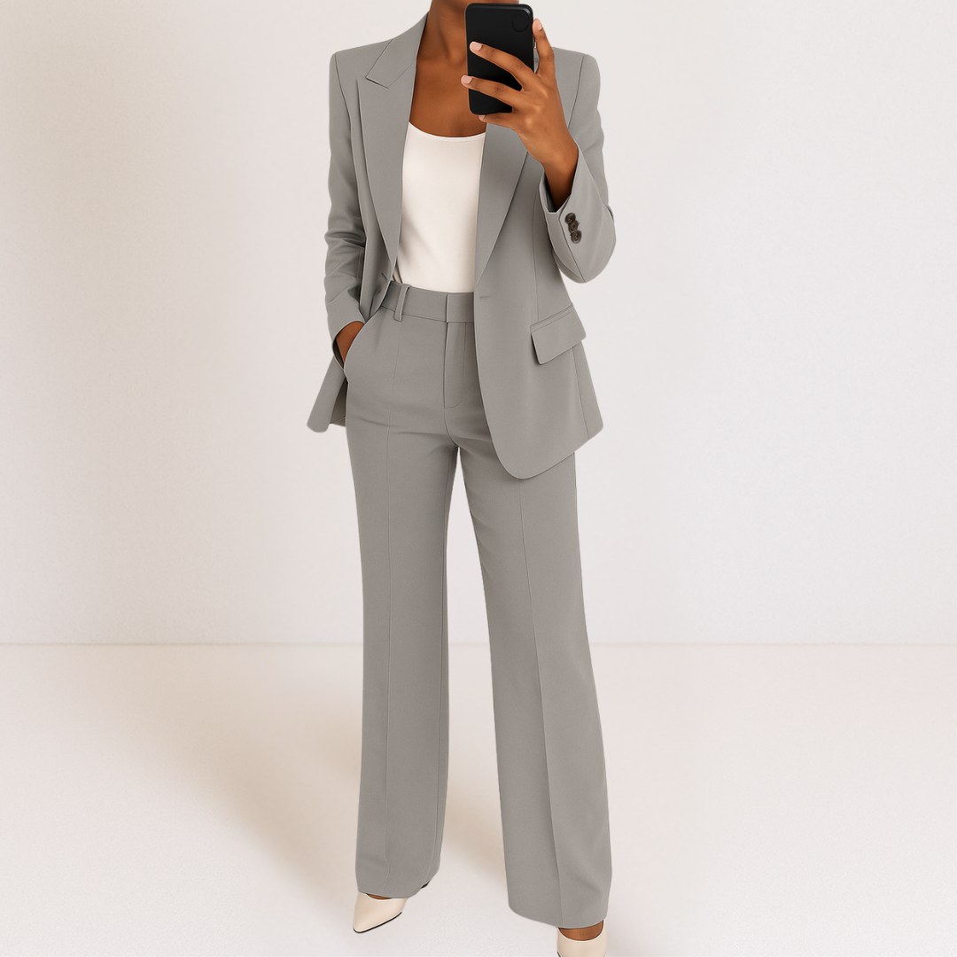 Mia Women's Suit | Elegant Two-Piece Pant Suit, Comfortable Fit 3