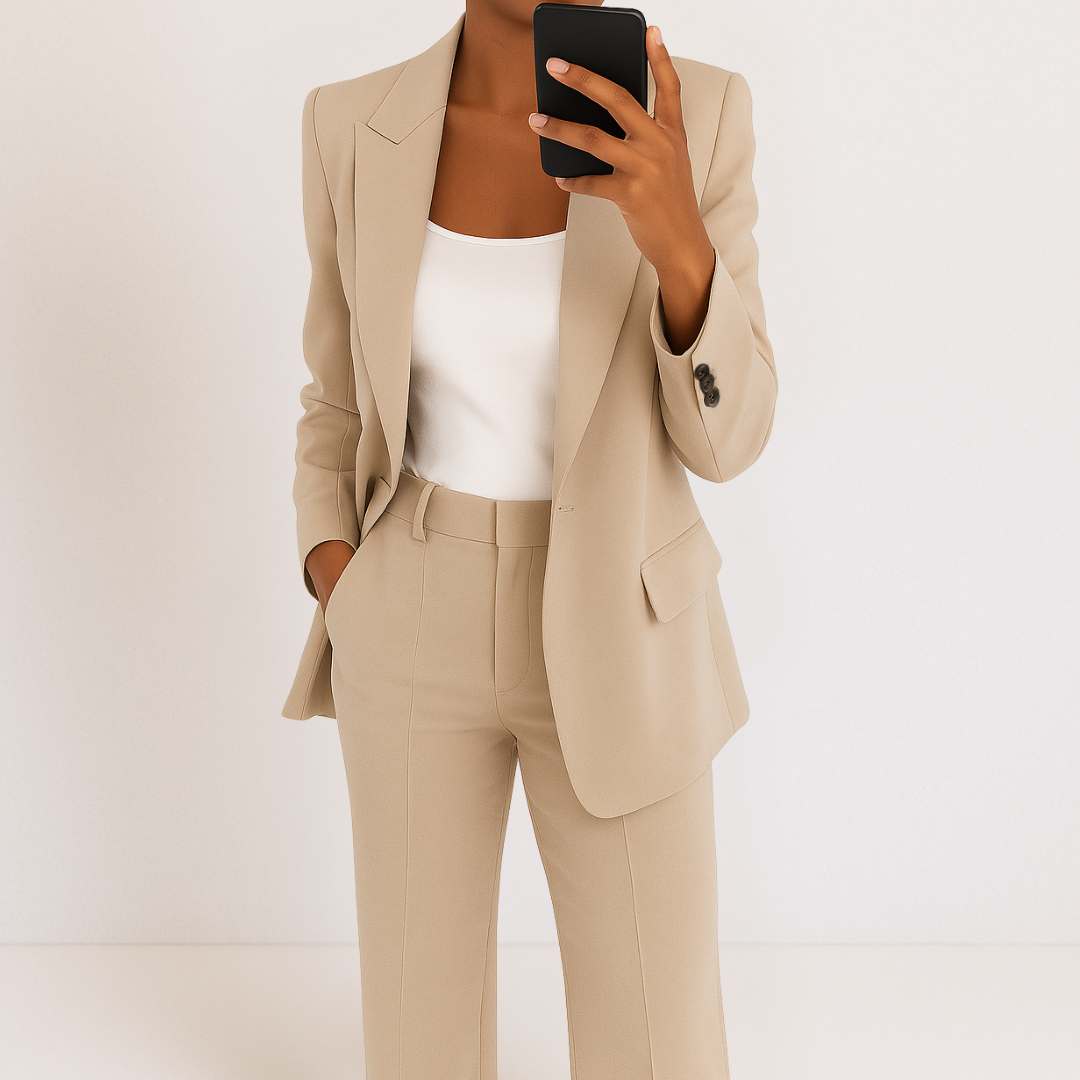 Mia Women's Suit | Elegant Two-Piece Pant Suit, Comfortable Fit 4