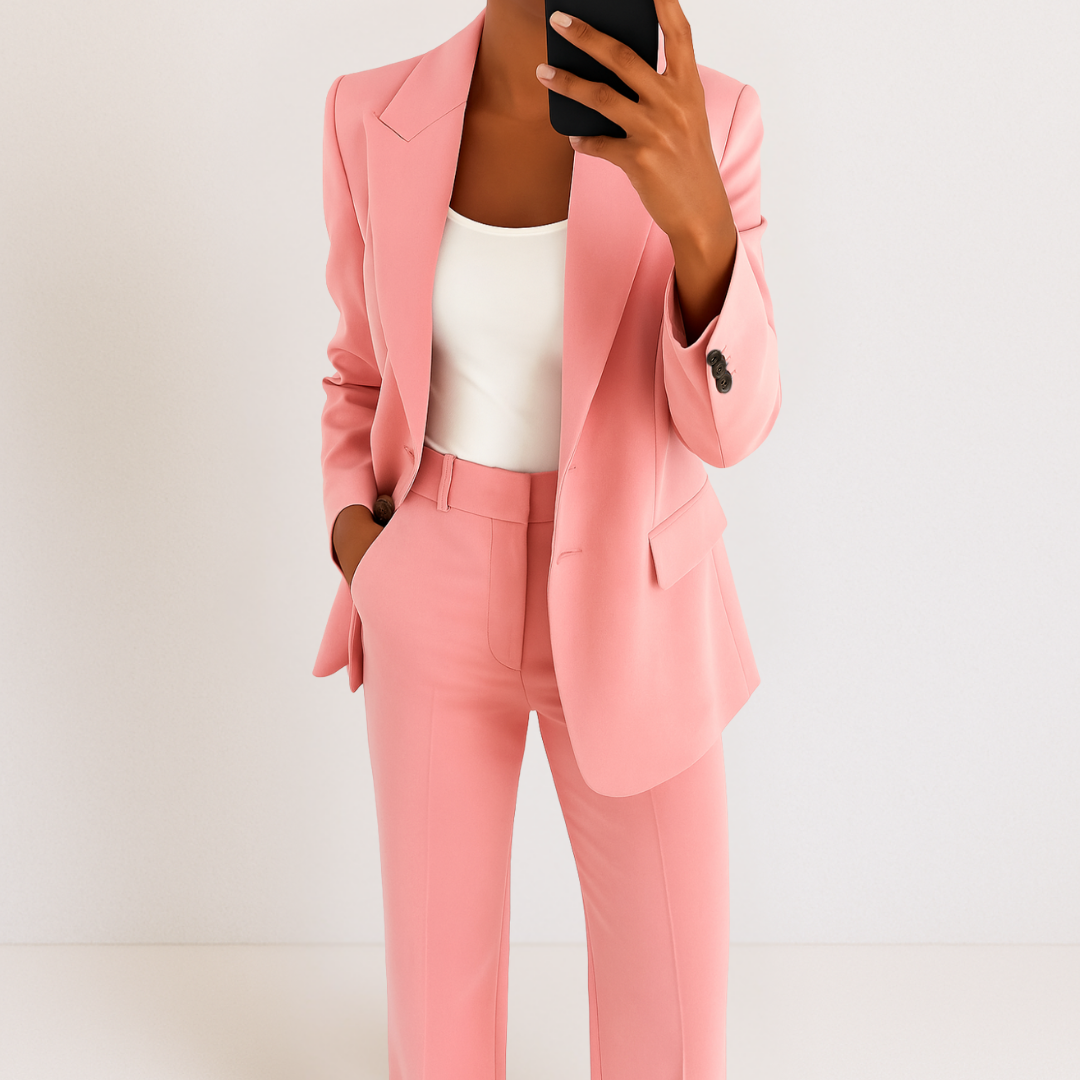 Mia Women's Suit | Elegant Two-Piece Pant Suit, Comfortable Fit 8