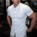 Sleek Men's Short Sleeve Shirt | Slim Fit, Lightweight Casual Wear 0
