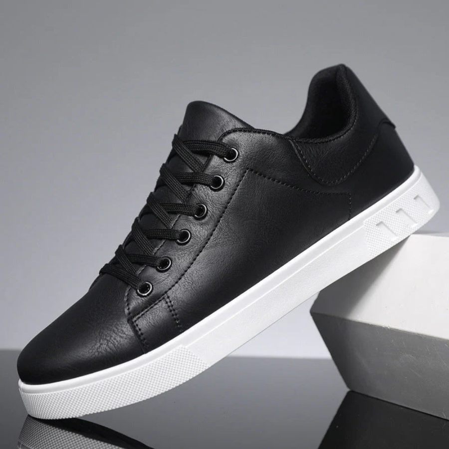 Sleek Men's Trainers | Premium Leather, Versatile Style 0