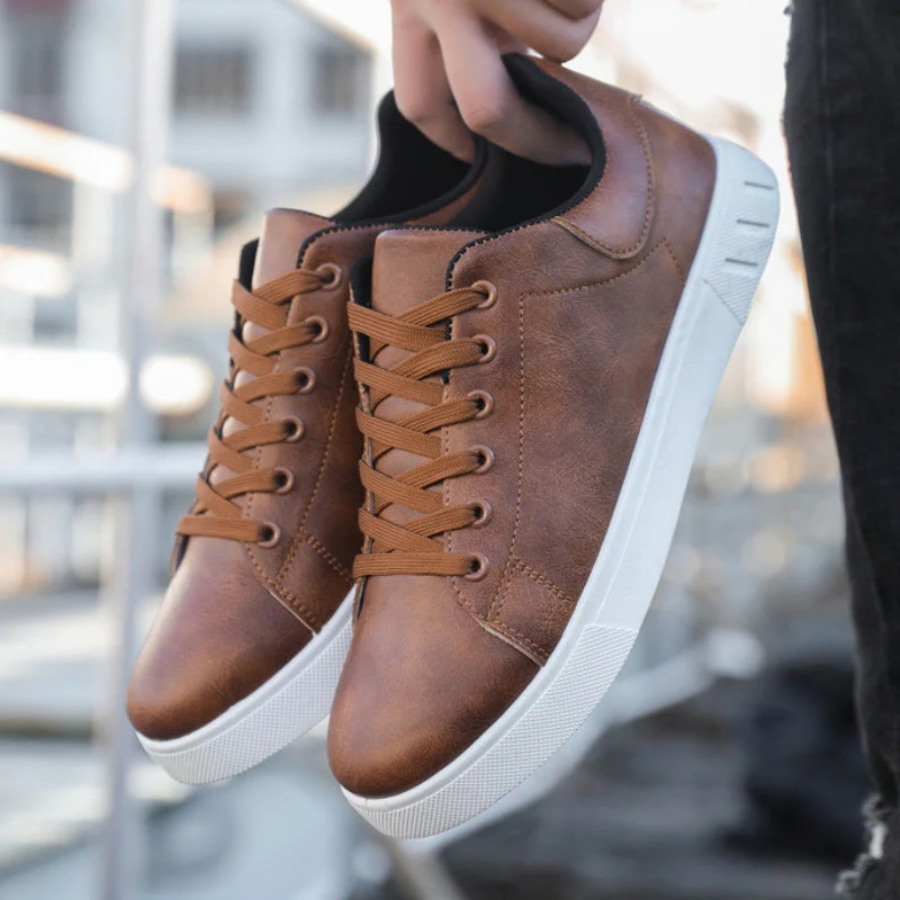 Sleek Men's Trainers | Premium Leather, Versatile Style 4